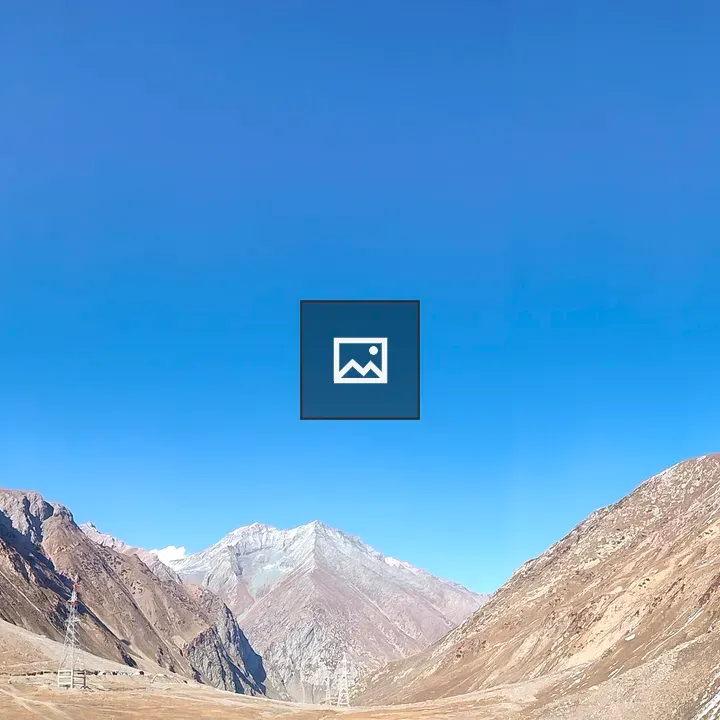 Nature photo with mountain and sky