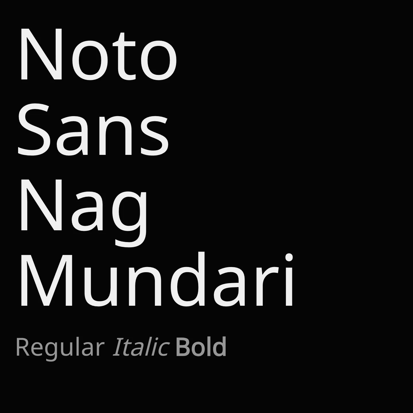 Noto Sans Nag Mundari