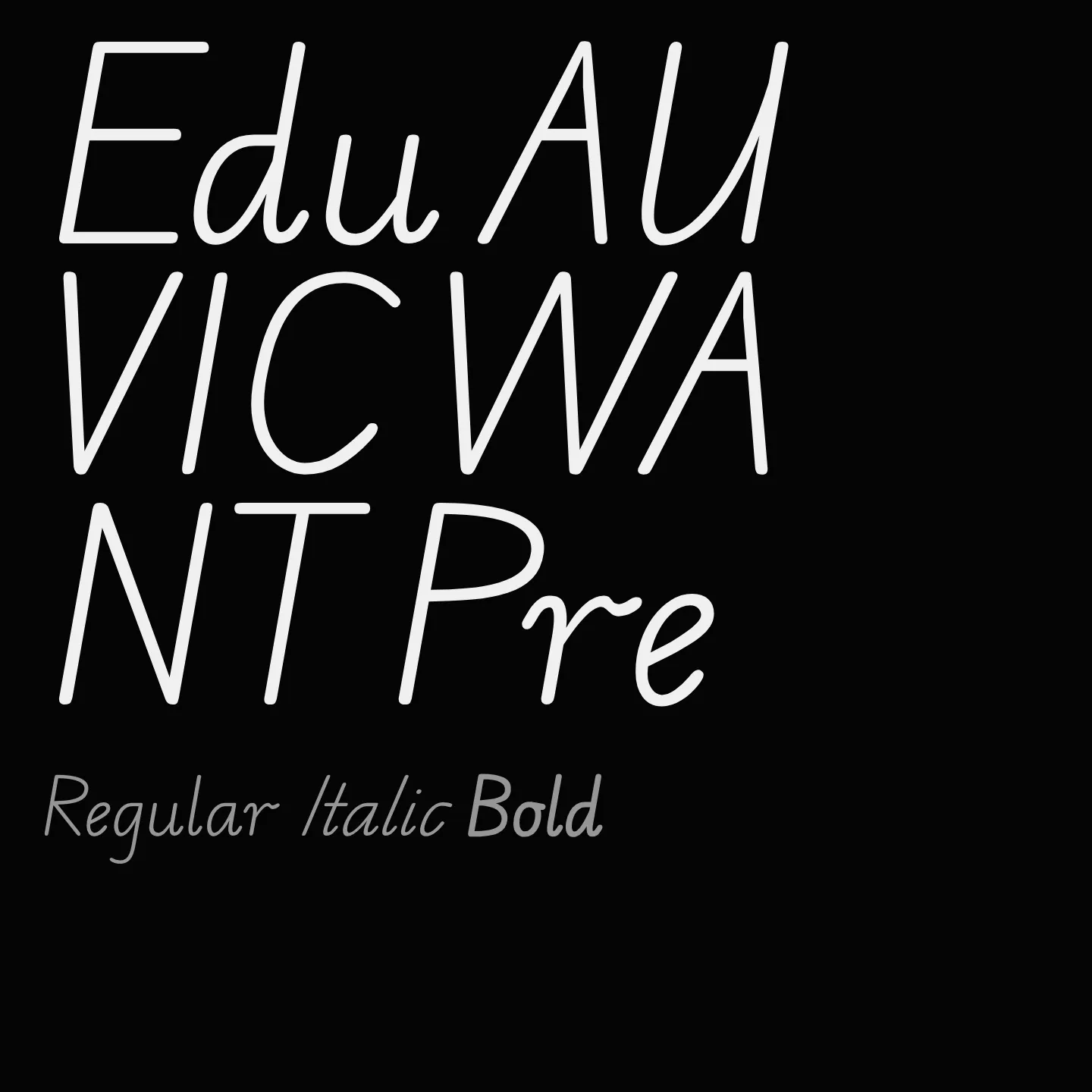 Edu AU VIC WA NT Pre