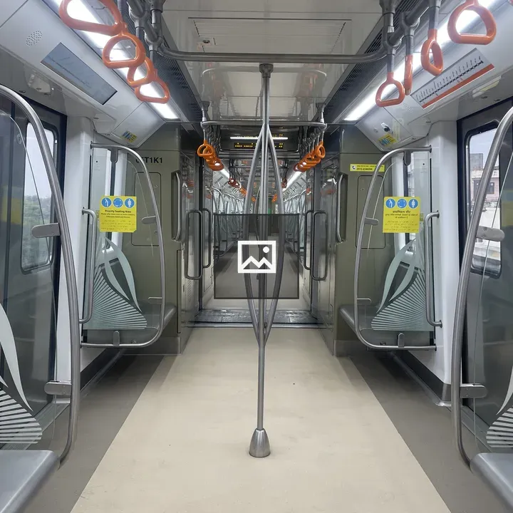 Inside Kanpur Metro Coach