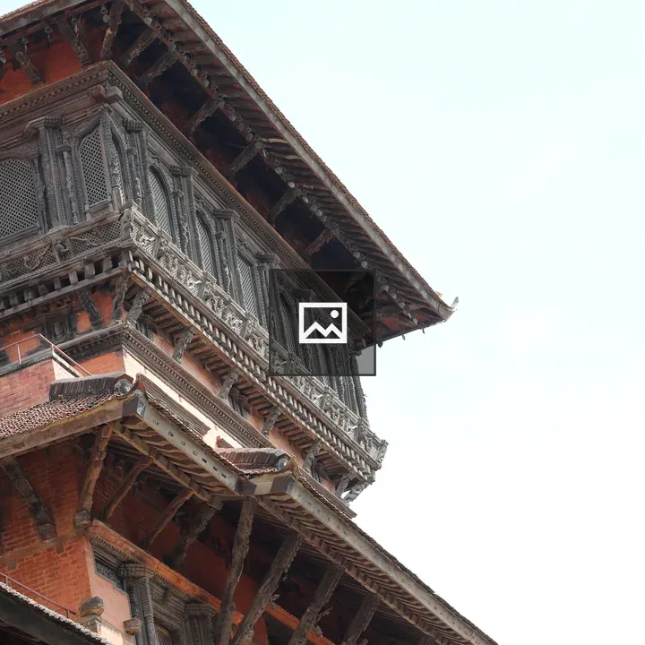 Nepalese pagoda close-up