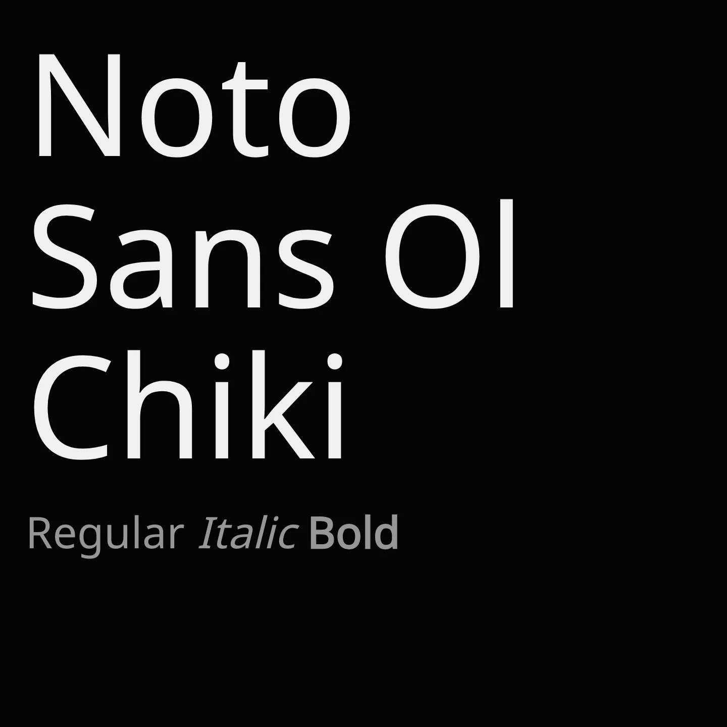 Noto Sans Ol Chiki