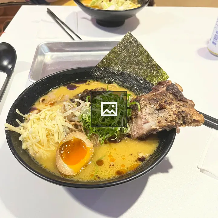 Pork rib ramen dish