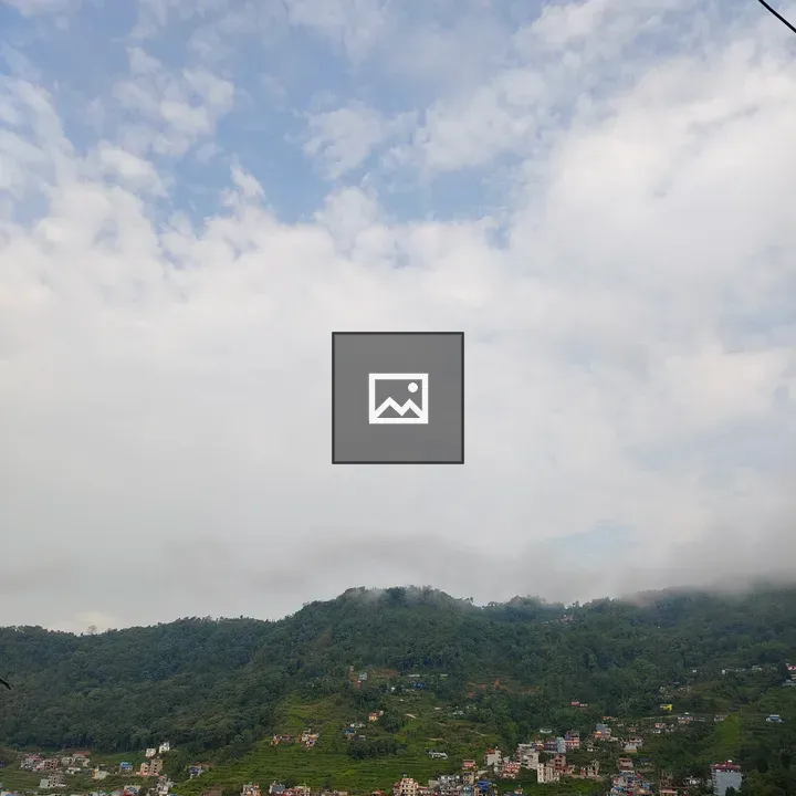 Hillside Town with Colorful Buildings