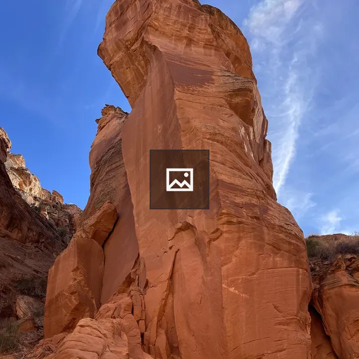 Rock Pillar in Blue Sky