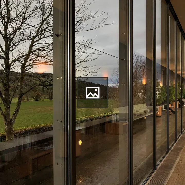 View through Beyeler windows
