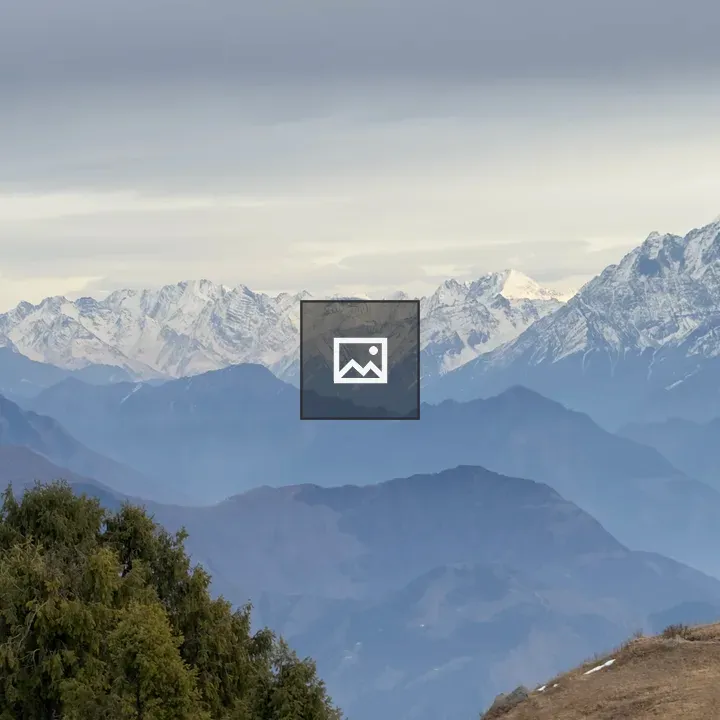 Snow-capped Mountains in Distance