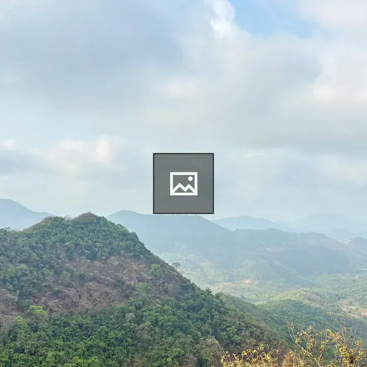 Panoramic view of green hills and mountains