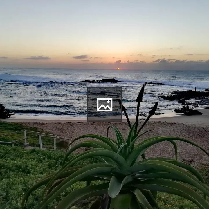 Winter sunrise on beach