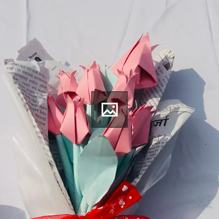 Bouquet of handmade paper flowers