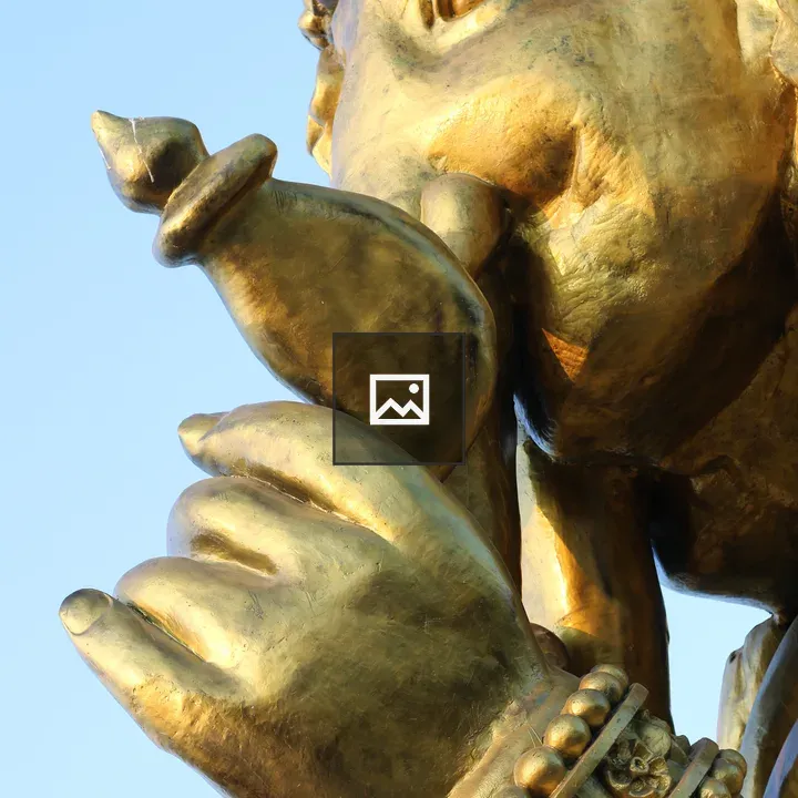 Ganesh statue close-up