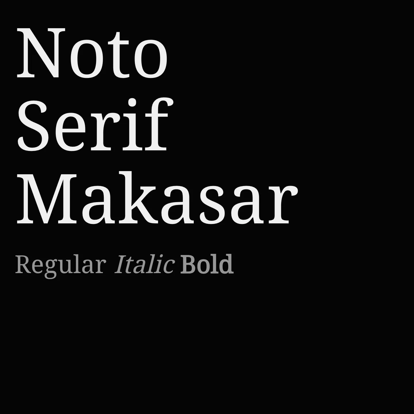 Noto Serif Makasar