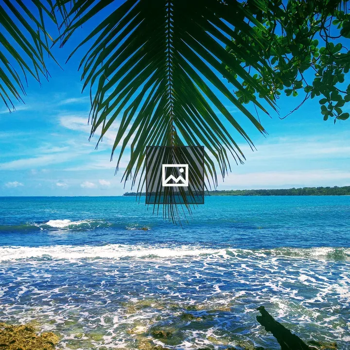 Beach coastline at Playa Negra