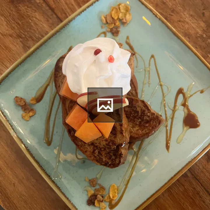 French toast with whipped cream