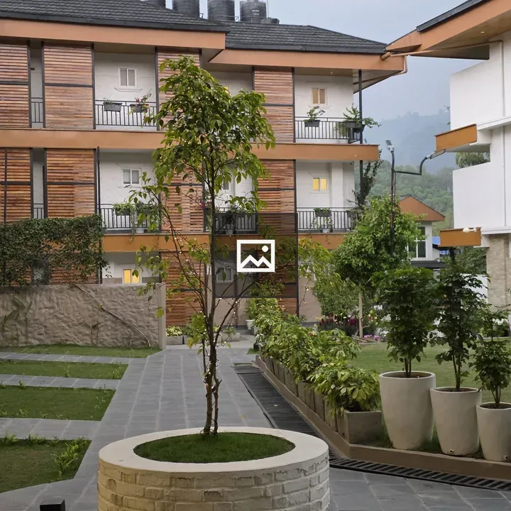 Beautiful garden in Pokhara