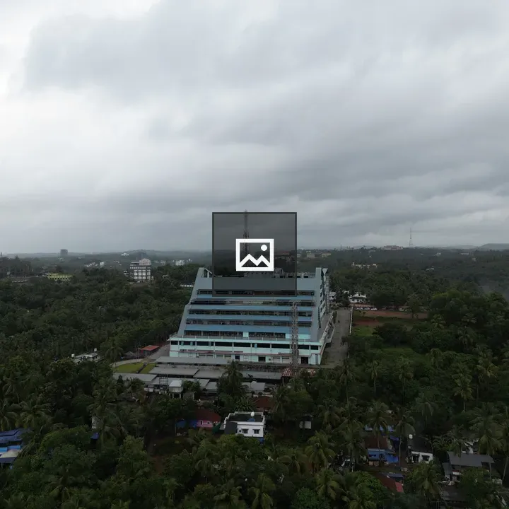 Arial view of a building