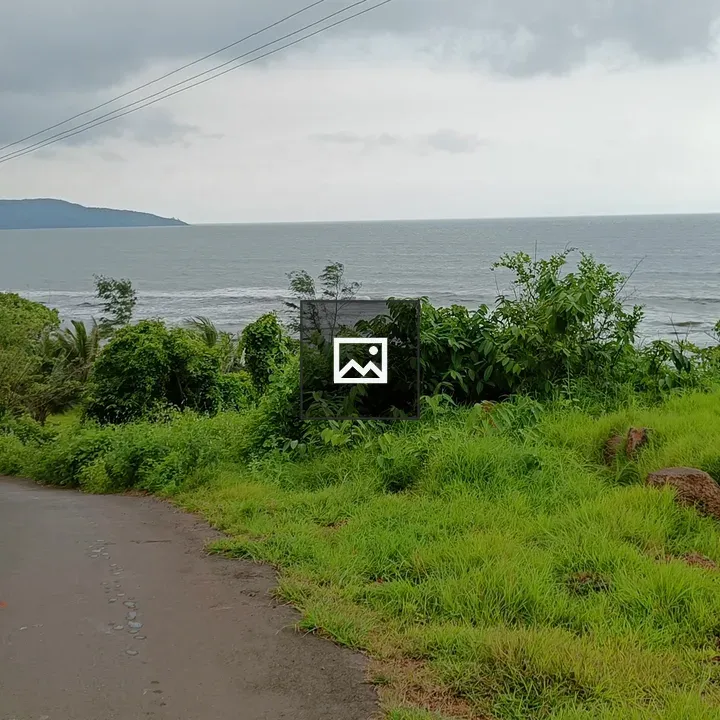Winding road toward the ocean
