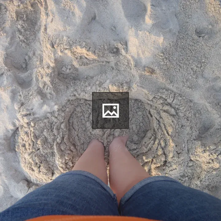 Feet in the sand