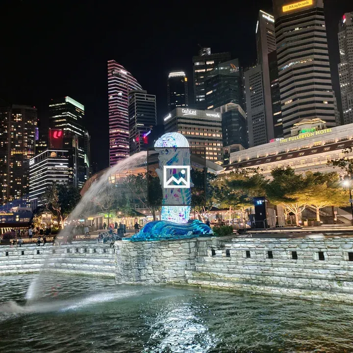 Merlion Park statue in Singapore