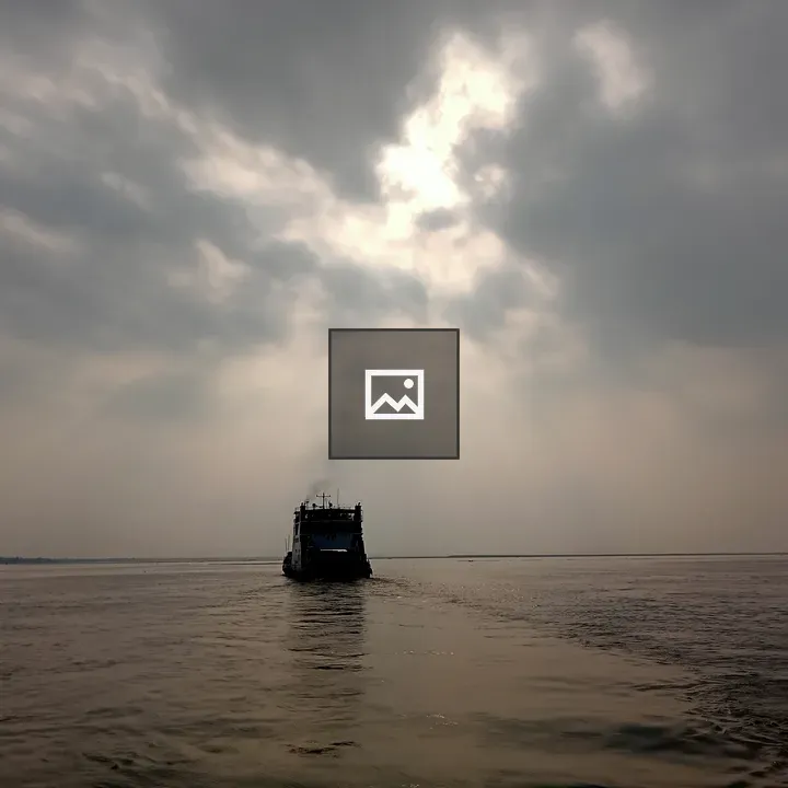 Ferry on Padma River