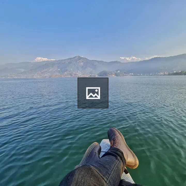 Boat on Fewa Lake in Pokhara